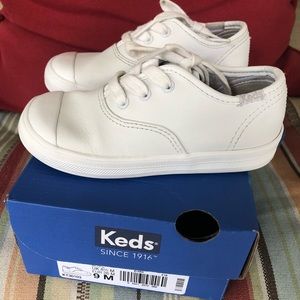 White toddler Keds